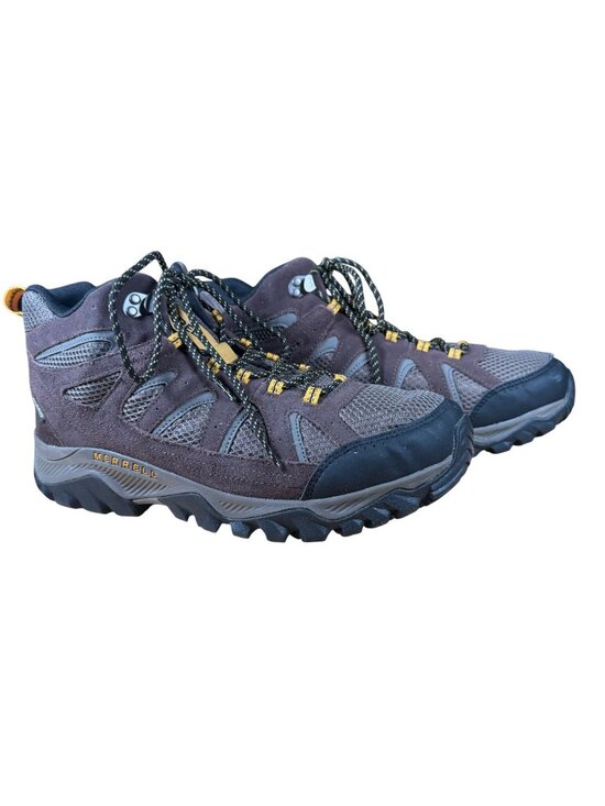 Merrell Oakcreek Mid Waterproof Hiking Boots in Espresso Brown Men\'s Size 12W